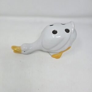 Ceramic‎ White Duck Goose Toothbrush Holder Geese Cottagecore